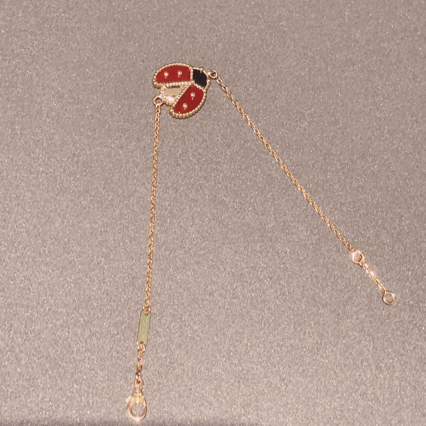[Lora]LUCKY SPRING 1 MOTIF PINK GOLD BRACELET