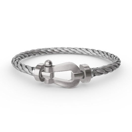 [LORA]FORCE LARGE HORSESHOE NO DIAMOND BRACELET SILVER