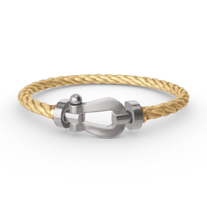 [LORA]FORCE LARGE HORSESHOE NO DIAMOND BRACELET SILVER