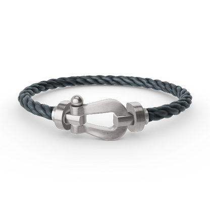 [LORA]FORCE LARGE HORSESHOE NO DIAMOND BRACELET SILVER
