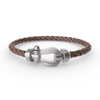 [LORA]FORCE LARGE HORSESHOE NO DIAMOND BRACELET SILVER