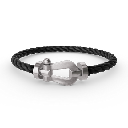 [LORA]FORCE LARGE HORSESHOE NO DIAMOND BRACELET SILVER