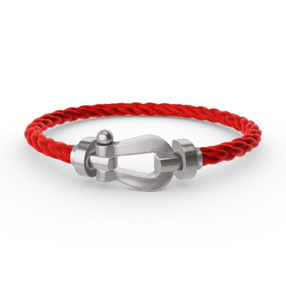 [LORA]FORCE LARGE HORSESHOE NO DIAMOND BRACELET SILVER
