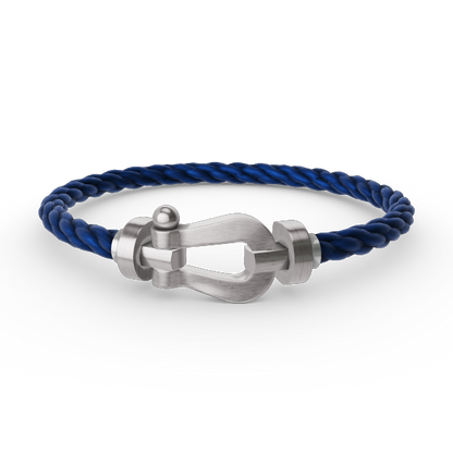 [LORA]FORCE LARGE HORSESHOE NO DIAMOND BRACELET SILVER