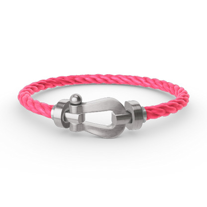 [LORA]FORCE LARGE HORSESHOE NO DIAMOND BRACELET SILVER