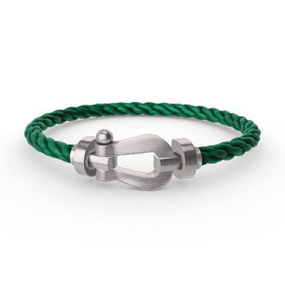 [LORA]FORCE LARGE HORSESHOE NO DIAMOND BRACELET SILVER