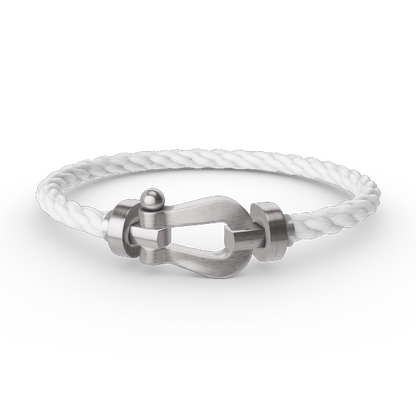 [LORA]FORCE LARGE HORSESHOE NO DIAMOND BRACELET SILVER