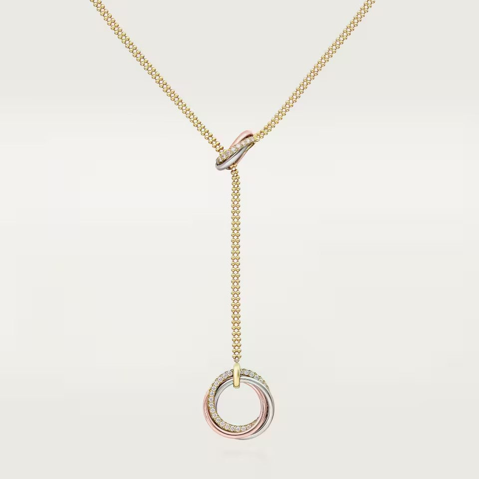 [LORA] TRINITY DIAMONDS NECKLACE