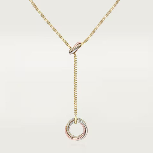 [LORA] TRINITY DIAMONDS NECKLACE