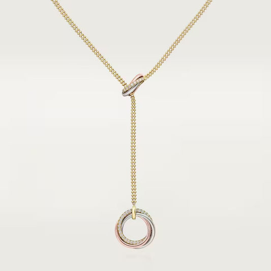 [Lora] TRINITY DIAMONDS NECKLACE