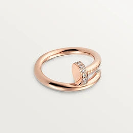 [LORA]JUSTE RING 2.65MM PINK GOLD DIAMOND