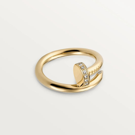 [LORA]JUSTE RING 2.65MM GOLD DIAMOND